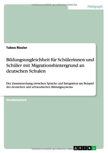 Cover for Rissler · Bildungsungleichheit f.Schüler (Book) [German edition] (2011)