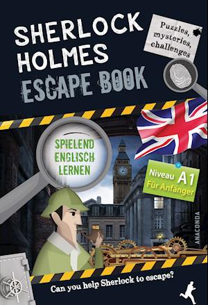 Cover for Gilles Saint-Martin · Sherlock Holmes Escape Book. Spielend Englisch lernen - für Anfänger Sprachniveau A1 (Hardcover Book) (2022)