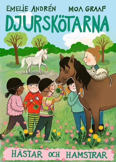 Cover for Emelie Andrén · Djurskötarna: Hästar och hamstrar (Indbundet Bog) (2024)