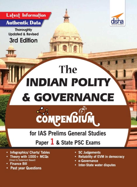 Cover for Disha Experts · The Indian Polity &amp; Governance Compendium for IAS Prelims General Studies Paper 1 &amp; State Psc Exams (Paperback Book) (2019)