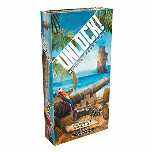 Cover for Asmodee Unlock! · Unlock! Der Schatz auf Tonipal Island (Legetøj) (2020)