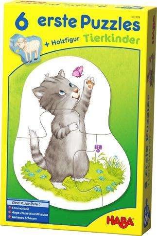 Cover for 6 Erste Puzzles · 6 erste Puzzles - Tierkinder.303309 (Buch)