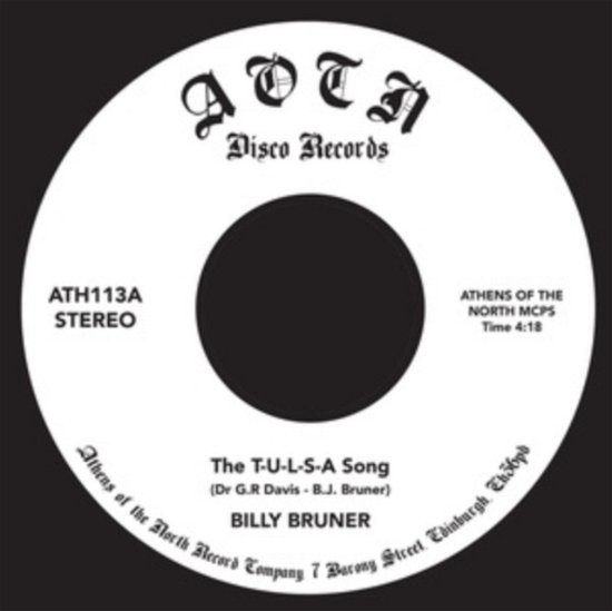 Cover for Billy Bruner · Tulsa Song (LP) (2022)