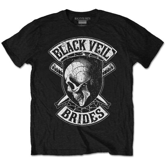 Black Veil Brides Unisex T-Shirt: Hollywood (Retail Pack) - Black Veil Brides - Mercancía - Bandmerch - 5056170628044 - 