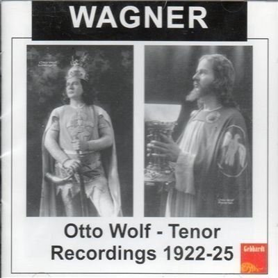 Cover for Richard Wagner  · Recording 1922 1925 (CD)