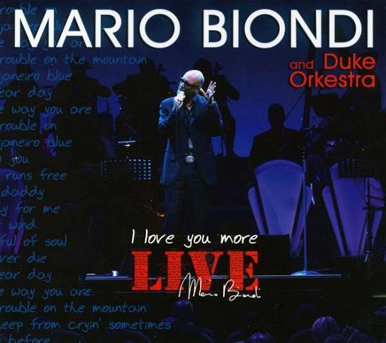 Cover for Mario Biondi · I Love You More -live- (CD) (2010)