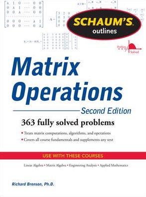 Cover for Richard Bronson · Schaum's Outline of Matrix Operations (Paperback Book) [2nd edition] (2011)