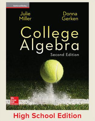 Cover for Julie Miller · Miller, College Algebra, 2017, 2e, Student Edition, Reinforced Binding (Bok) (2016)