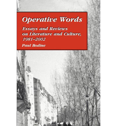 Cover for Paul Bodine · Operative Words: Essays and Reviews on Literature and Culture, 1981-2002 (Paperback Book) [Spanish edition] (2002)