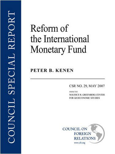 Cover for Peter B. Kenen · Reform of the International Monetary Fund (Paperback Book) (2007)