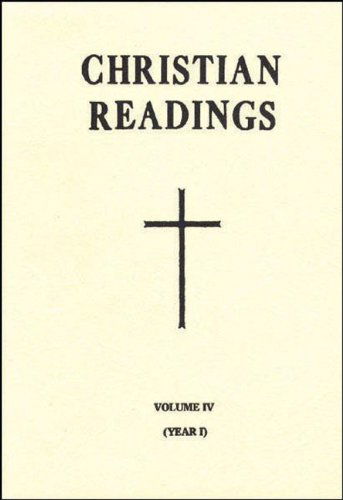 Christian Readings (Vol. Iv/year I) (Easter to 17th Sunday, Year I) - None - Books - Catholic Book Publishing Corp - 9780899426044 - 1973