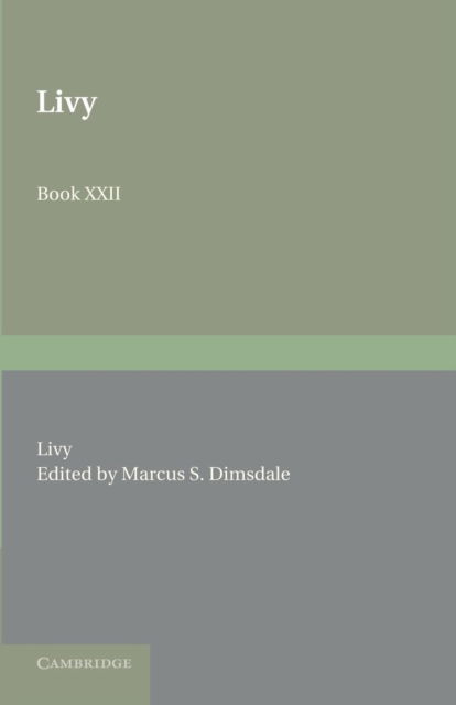 Cover for Livy · Livy Book XXII (Paperback Book) (2013)