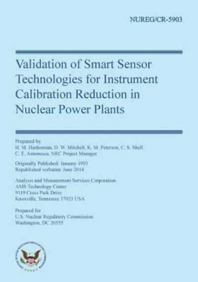 Cover for D W Mitchell · Validation of Smart Sensor Technologies for Instrument Calibration Reduction in (Paperback Book) (2014)