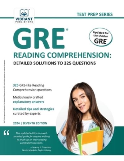 Cover for Vibrant Publishers · GRE Reading Comprehension (Bok) (2023)