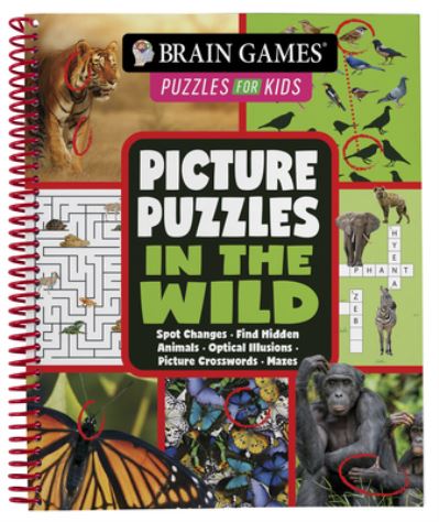 Cover for Publications International Ltd · Brain Games Puzzles for Kids - Picture Puzzles in the Wild (Spiral Book) (2022)