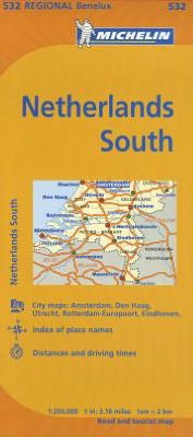 Cover for Michelin Travel &amp; Lifestyle · Michelin Netherlands: South Map 532 (Maps / Regional (Michelin)) (Map) [10 Fol Map edition] (2018)