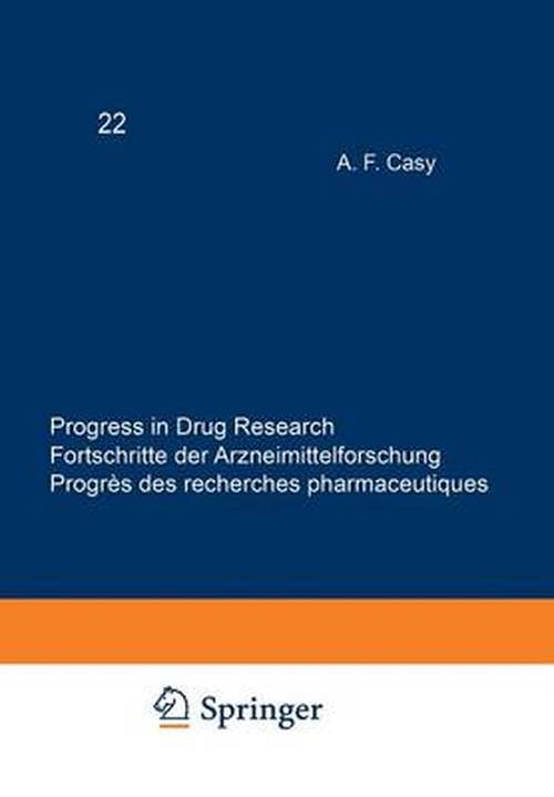 Cover for Jucker · Progress in Drug Research / Fortschritte der Arzneimittelforschung / Progres des recherches pharmaceutiques - Progress in Drug Research (Paperback Book) [Softcover reprint of the original 1st ed. 1978 edition] (2012)