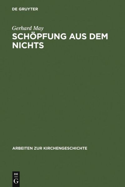 Cover for May · Schöpfung aus dem Nichts (Book) (1978)