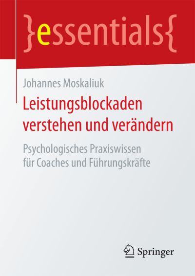 Cover for Moskaliuk · Leistungsblockaden verstehen (Book) (2016)