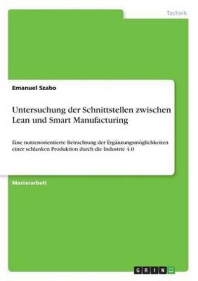 Cover for Szabo · Untersuchung der Schnittstellen z (Bog) (2016)