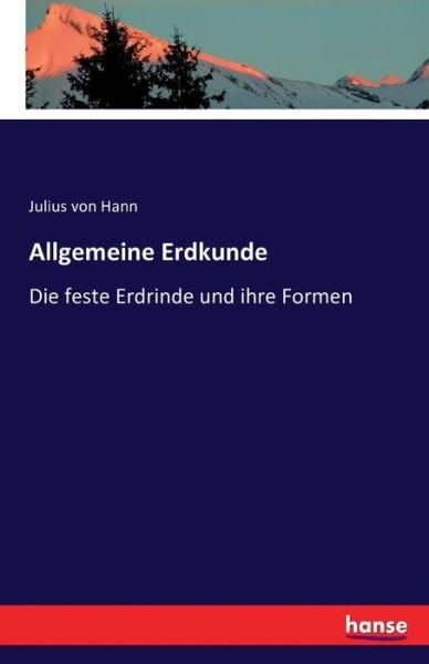 Cover for Hann · Allgemeine Erdkunde (Book) (2016)
