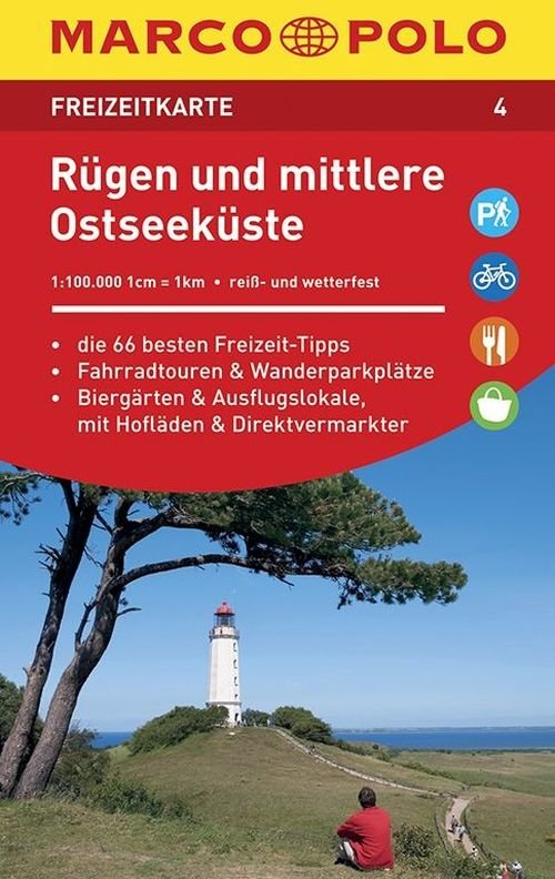 Cover for Mair-Dumont · Marco Polo Freizeitkarte: Rügen und mittlere Ostseeküste (Hardcover Book) (2015)