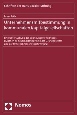 Cover for Pütz · Unternehmensmitbestimmung in kommu (Book) (2015)