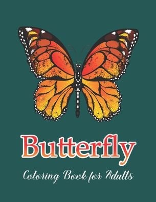 Cover for Crown Color Press · Butterfly Coloring Book for Adults (Paperback Book) (2020)