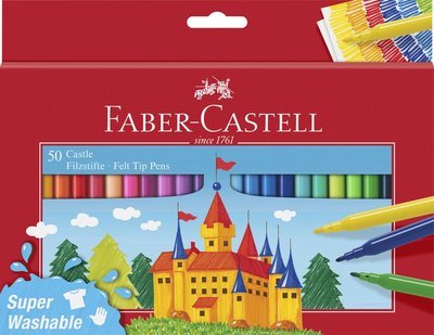 Cf50 Pennarelli Sottili Il Castello - Faber - Fanituote - Faber-Castell - 4005405542045 - 