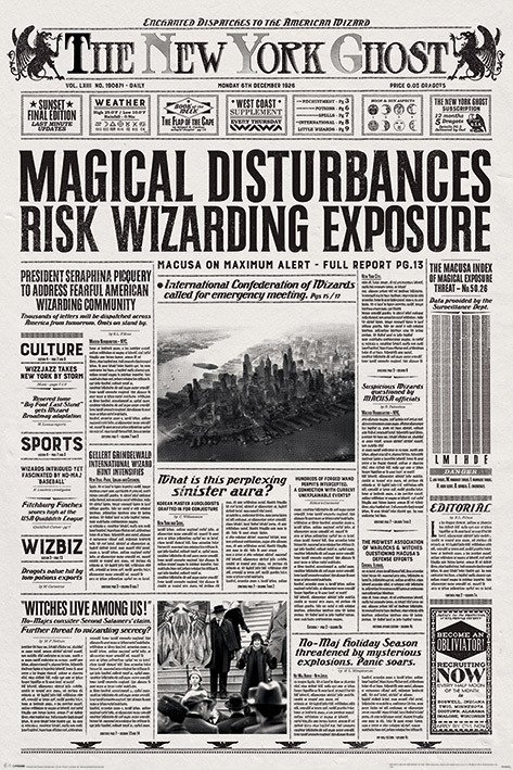 Fantastic Beasts - The New York Ghost (Poster Maxi 61X91,5 Cm) - Fantastic Beasts - Koopwaar - Pyramid Posters - 5050574340045 - 