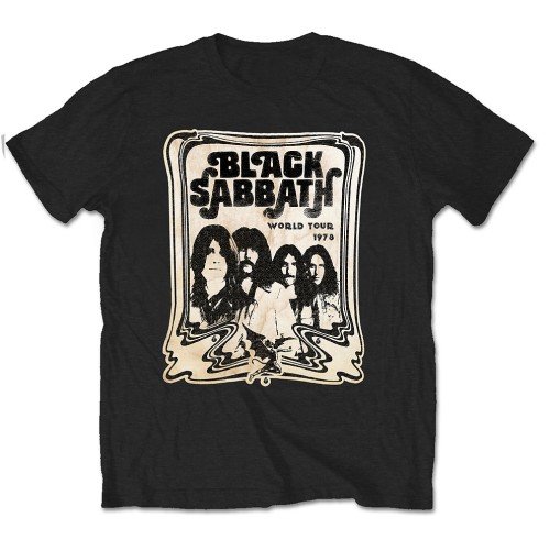 Black Sabbath Unisex T-Shirt: World Tour 1978 - Black Sabbath - Koopwaar - Bravado - 5055295350045 - 