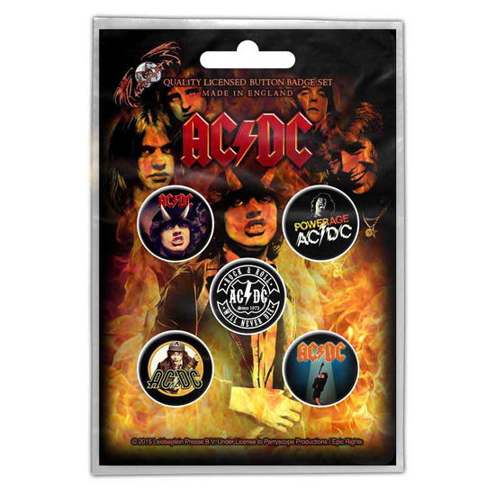 Cover for AC/DC · AC/DC Button Badge Pack: Highway to Hell (MERCH) (2017)