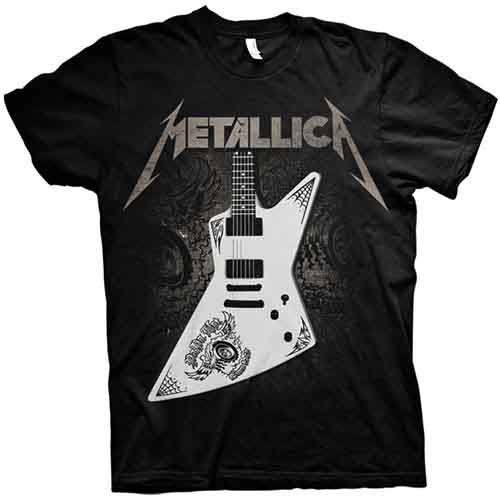 Metallica · Metallica Unisex T-Shirt: Papa Het Guitar (T-shirt) [size XL] [Black - Unisex edition]