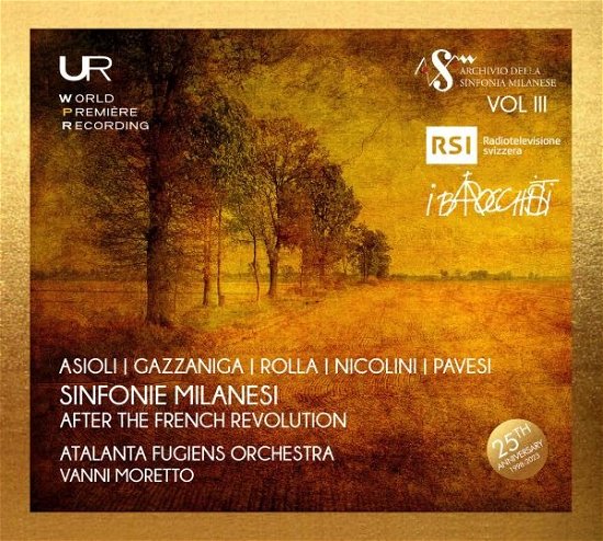 Cover for Asioli / Gazzaniga / Atalanta Fugiens Orchestra · Sinfonie Milanesi After the French Revolution (CD) (2023)