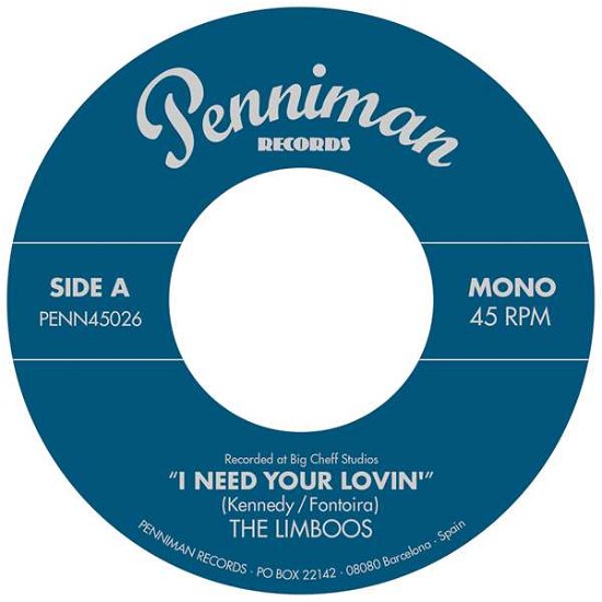 Cover for Limboos · I Need Your Lovin' I'm A Fool (7&quot;) (2016)