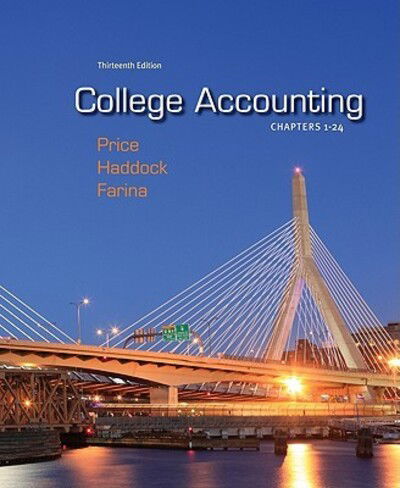 Cover for John Price · College Accounting Chapters 1-24 with Connect Plus (Hardcover Book) (2011)