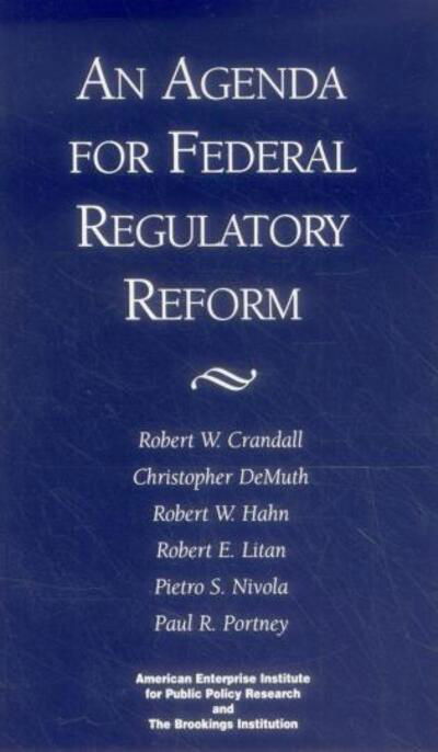 Cover for Robert W. Crandall · An Agenda for Federal Regulatory Reform (Paperback Book) (2018)