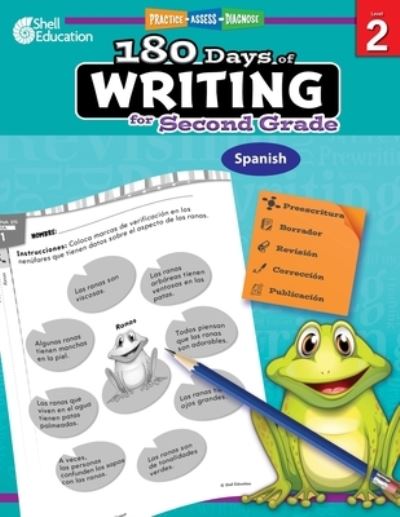 Cover for Brenda Van Dixhorn · 180 Days of Writing for Second Grade (Spanish): Practice, Assess, Diagnose (Paperback Book) (2020)