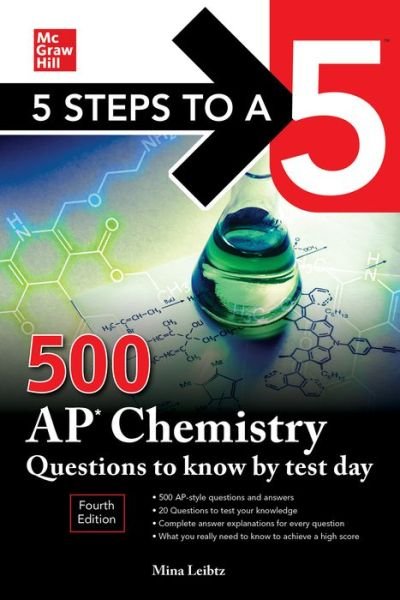 Cover for Mina Lebitz · 5 Steps to a 5: 500 AP Chemistry Questions to Know by Test Day, Fourth Edition (Paperback Book) (2022)