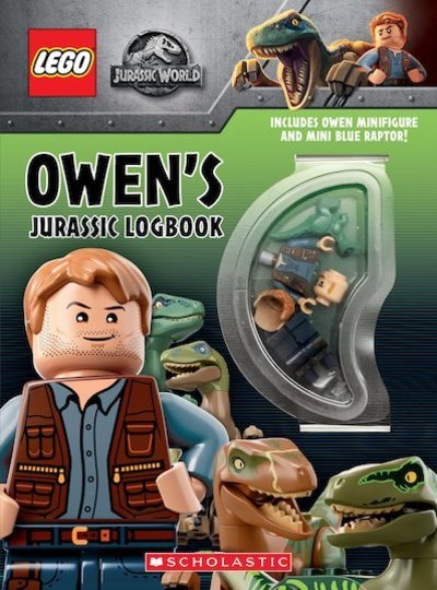 Cover for Scholastic · Owen's Jurassic Logbook (wth Owen minifigure and mini Blue Raptor) - LEGO Jurassic World (Book) (2019)