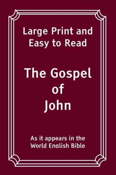 Cover for World English Library · The Gospel of John (Paperback Book) (2017)