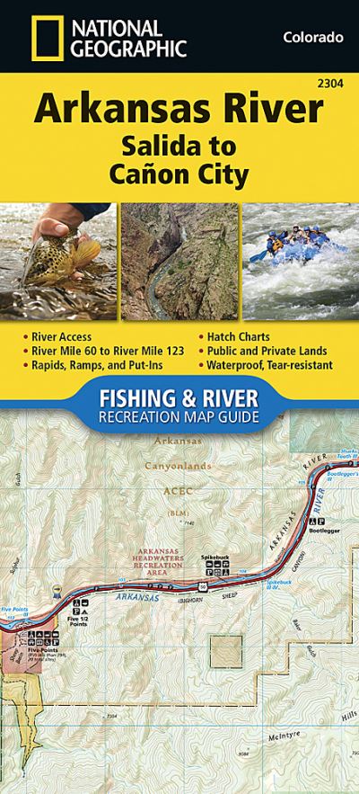 Cover for National Geographic · Arkansas River, Salida To Canon City (Map) [2017th edition] (2017)