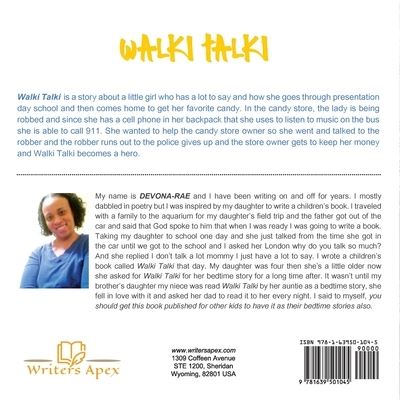 Walki Talki - DeVona-Rae McGuire - Books - Writers Apex - 9781639501045 - June 13, 2022