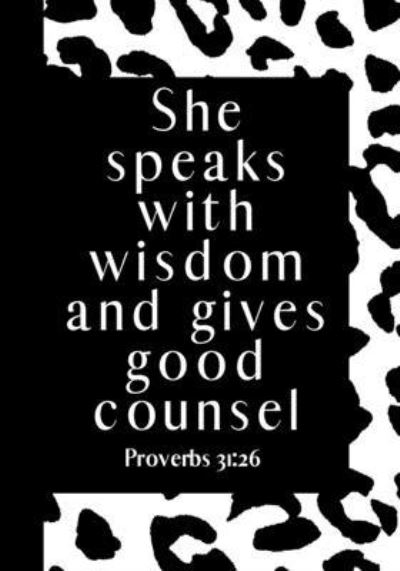 Cover for Kasey M Cooper · She Speaks with Wisdom and Gives Good Counsel (Pocketbok) (2019)