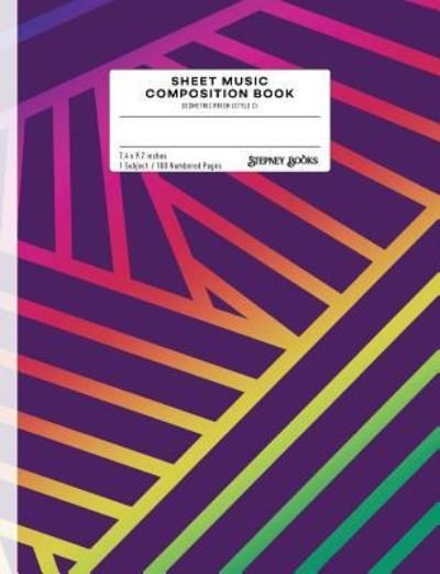 Cover for Stepney Books · Sheet Music Composition Book (Paperback Book) (2018)