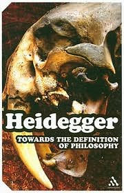 Cover for Martin Heidegger · Towards the Definition of Philosophy - Continuum Impacts (Paperback Book) (2008)
