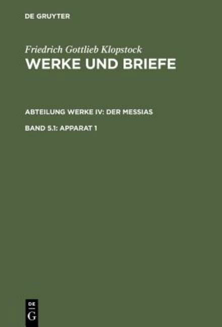 Cover for Klopstock · Werke.Abt.Messias.4 (Book) (1986)