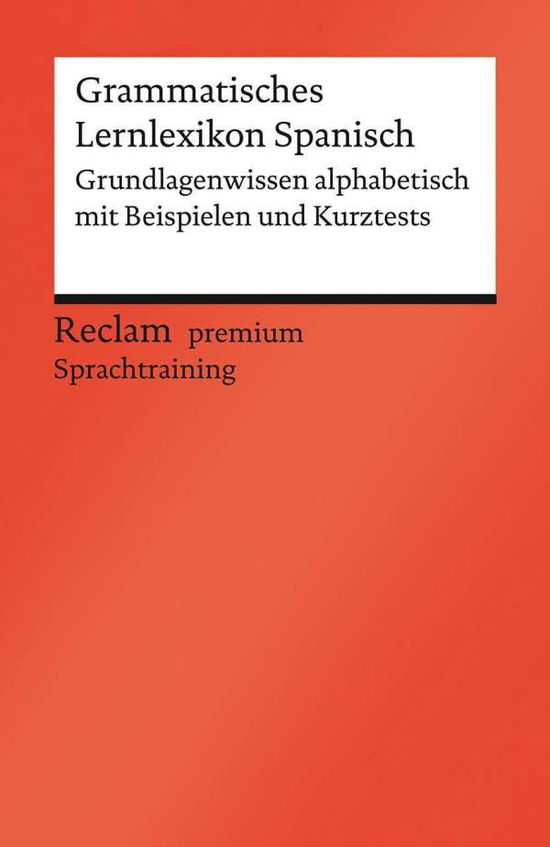 Cover for Varela · Grammatisches Lernlexikon Spanis (Book)