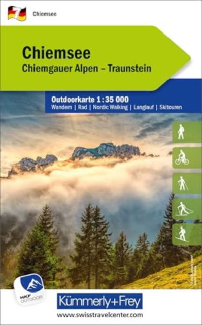 Chiemsee - Outdoor maps Germany -  - Książki - Kummerly & Frey,Switzerland - 9783259026045 - 2 kwietnia 2024