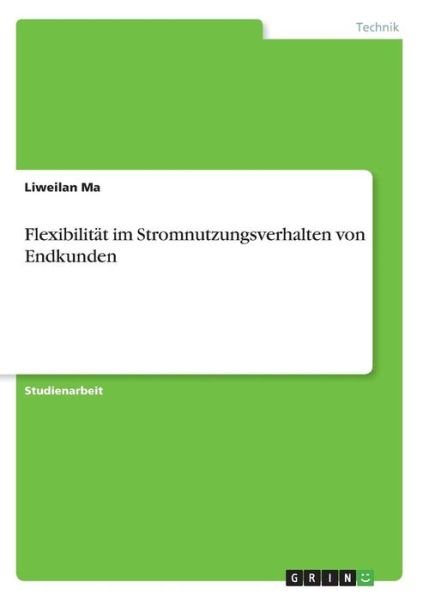 Cover for Ma · Flexibilität im Stromnutzungsverhalt (Bog)